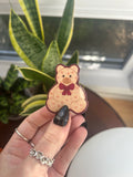 Valentine teddy bear vinyl sticker