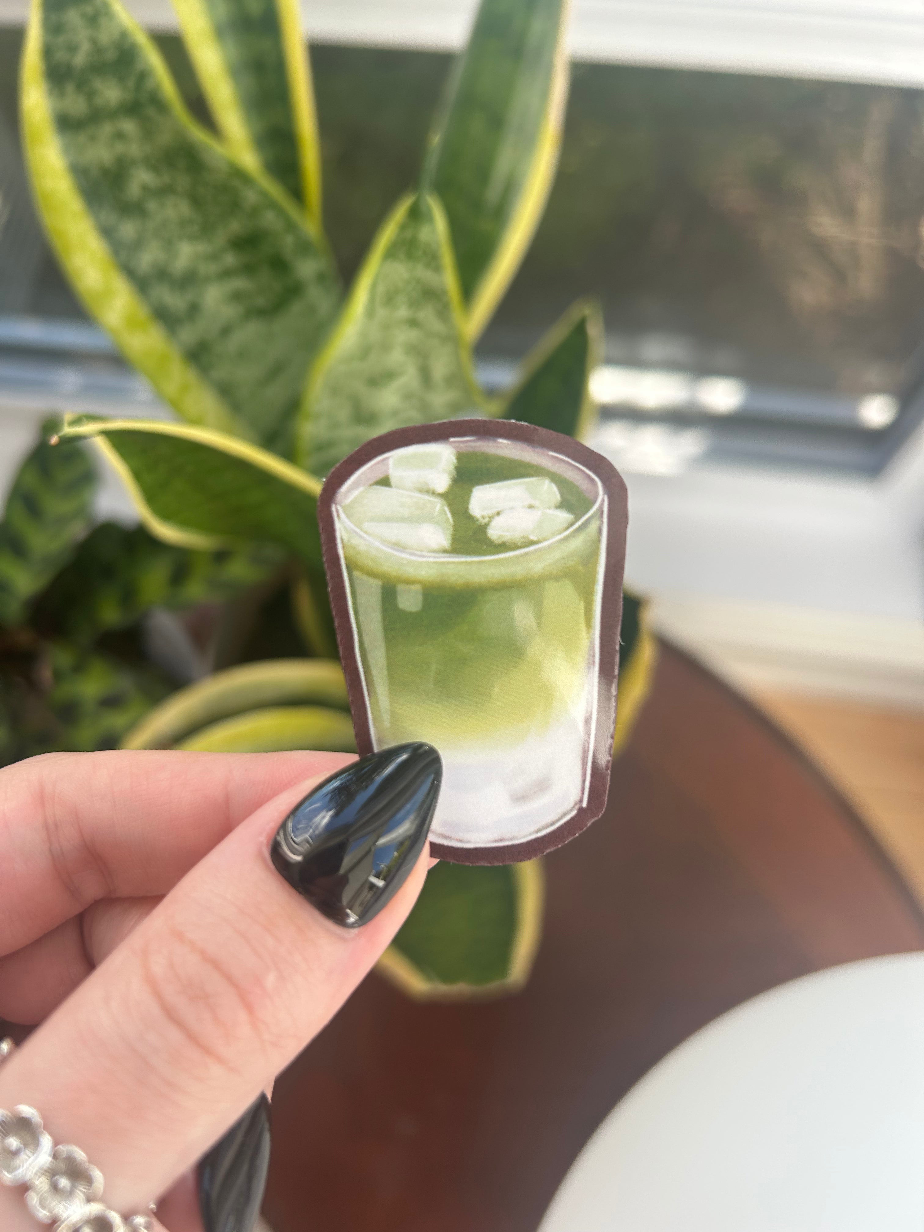 Matcha vinyl sticker